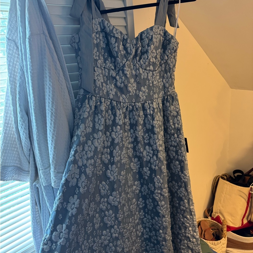 Floral Blue Dress